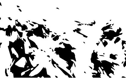 Trace visualization 3 — high-contrast silhouette trace