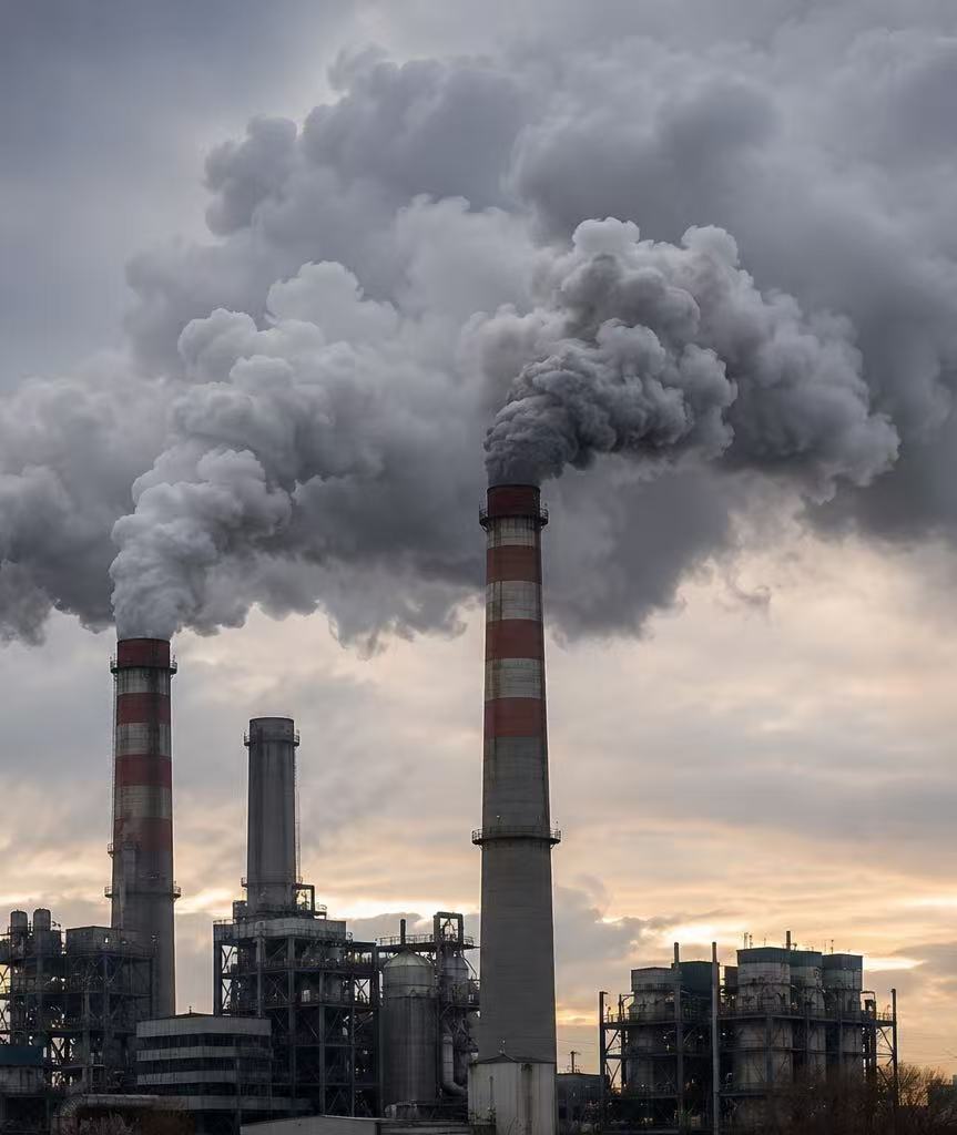 Chimney — industrial smokestacks releasing pollution
